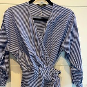 Peppy cotton shirt dress with a twist from Tara Jarmon. Bought in Paris.